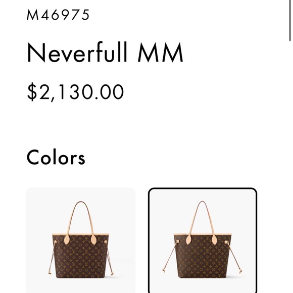 Louis Vuitton Neverfull Tote MM Brown Canvas Monogram Purse - Picture 2 of 12